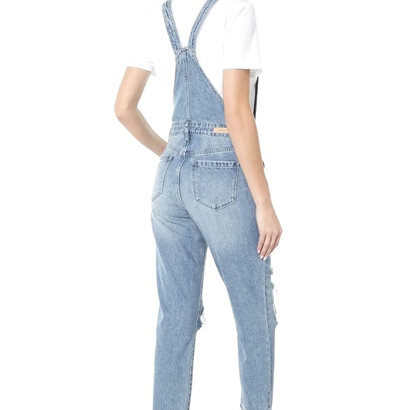 BLANK NYC - Slim Girlfriend Overalls - Picture 8 of 8